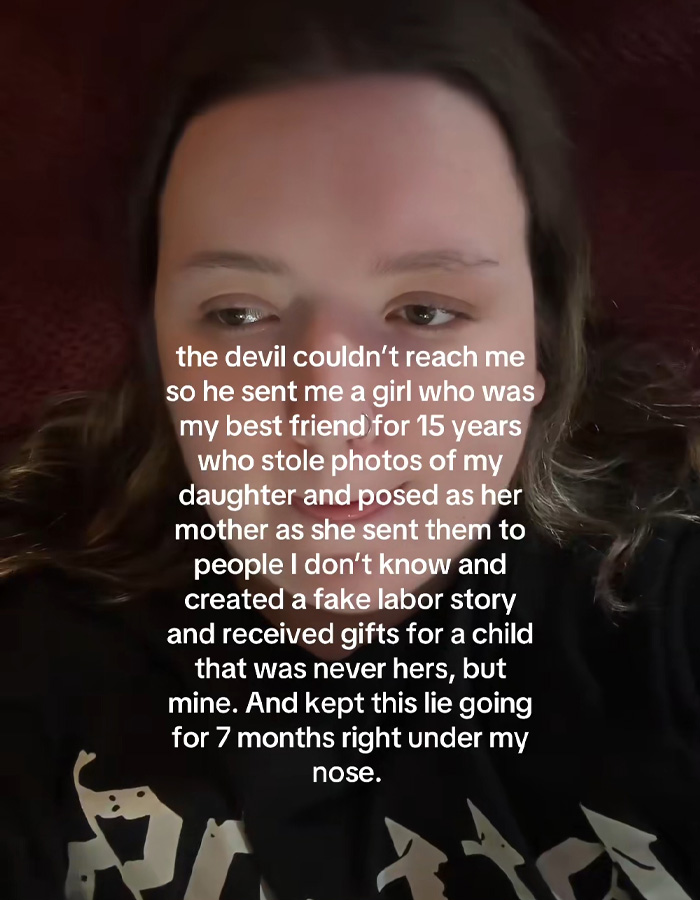 Woman shares how her best friend digitally kidnapped her daughter, with a message from the friend about her stolen daughter.