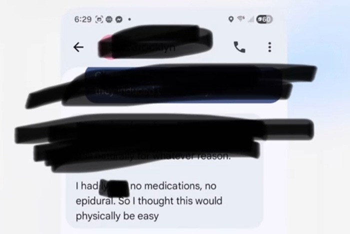Messages that changed everything, revealing how a best friend digitally kidnapped a woman's daughter, with blurred text.