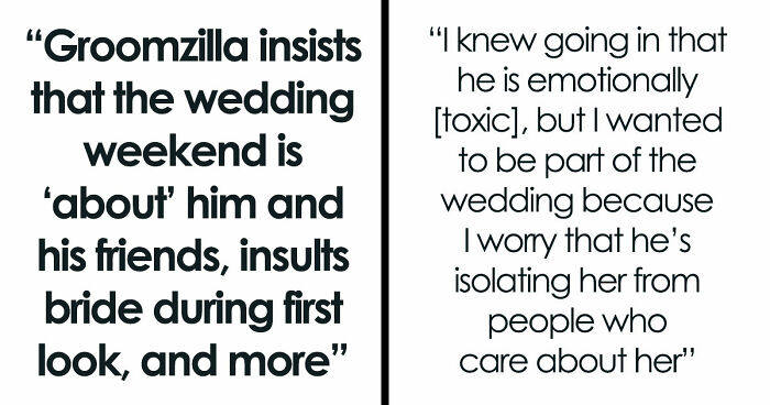 Groom Makes Wedding All About Him And “The Boys” As The Bride Holds Back Tears