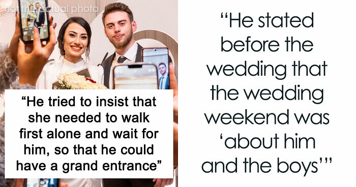Groom Makes Wedding All About Him And “The Boys” As The Bride Holds Back Tears