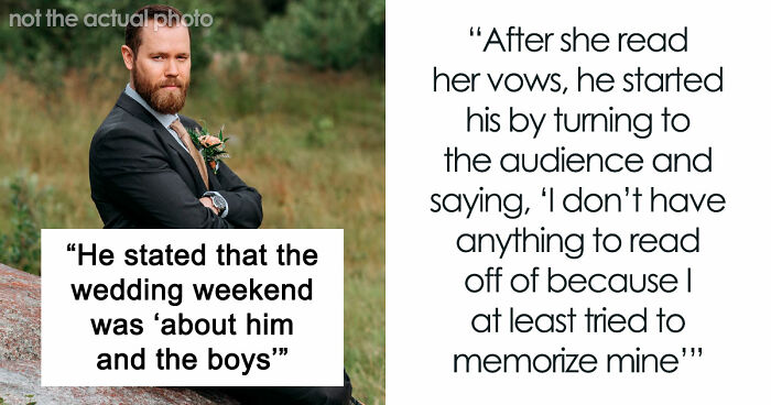 Groom Makes Wedding All About Him And “The Boys” As The Bride Holds Back Tears