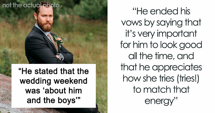 Groom Makes Wedding All About Him And “The Boys” As The Bride Holds Back Tears