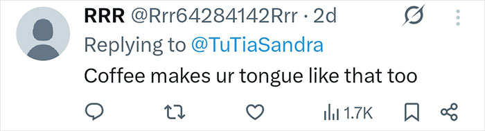 Tweet mentioning coffee causing tongue discoloration amid World Cup backlash