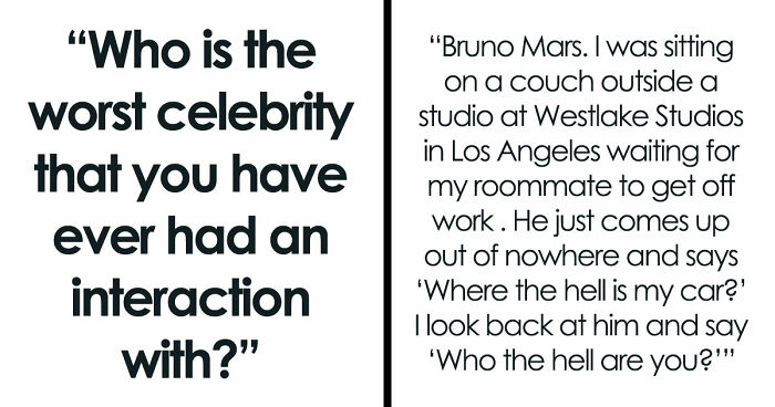35 Celebrity Encounters That Were Genuinely Disappointing, Proving You Shouldn’t Meet Your Heroes
