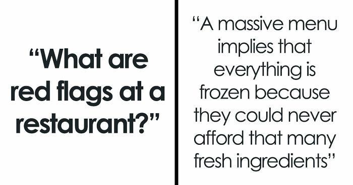 55 Restaurant Red Flags That Should Have You Putting Your Coat Back On Immediately