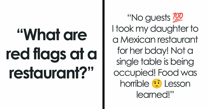 55 Restaurant Red Flags That Should Have You Putting Your Coat Back On Immediately