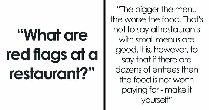55 Restaurant Red Flags That Should Have You Putting Your Coat Back On Immediately