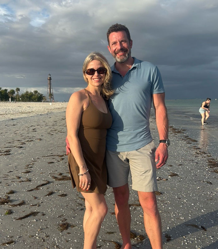 Grieving father's son-in-law and wife on a beach, highlighting family tragedy details. Grieving father's son-in-law and wife on a beach, highlighting family tragedy details.
