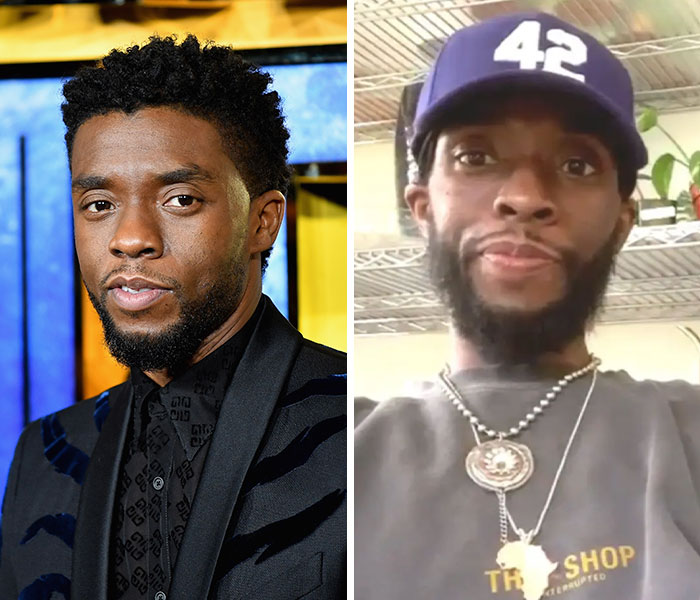 Chadwick Boseman before and after, illustrating dramatic weight loss as a cancer symptom people often dismiss. Chadwick Boseman before and after, illustrating dramatic weight loss as a cancer symptom people often dismiss.