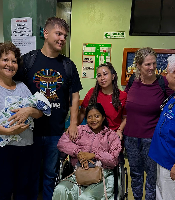 Man who ditched modern life to live with remote tribe, with his wife and family in a hospital setting. Man who ditched modern life to live with remote tribe, with his wife and family in a hospital setting.