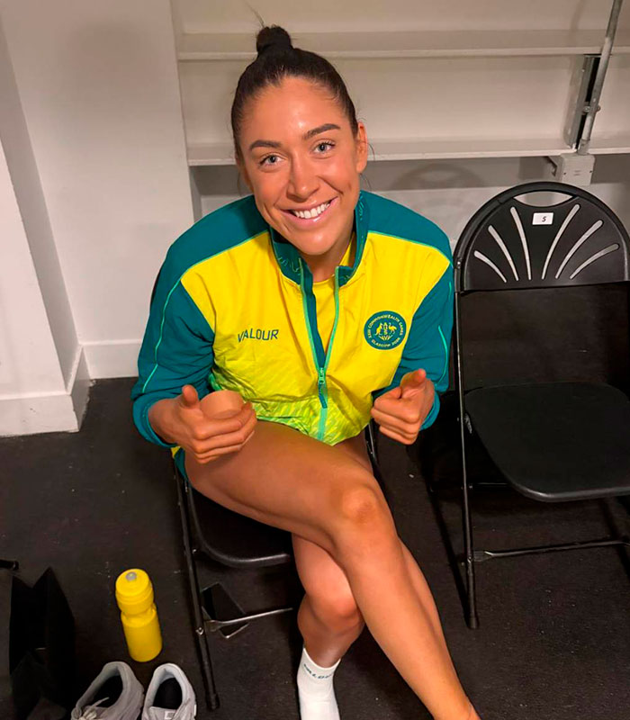 Female athlete sprint star addressing controversial wardrobe malfunction rule.