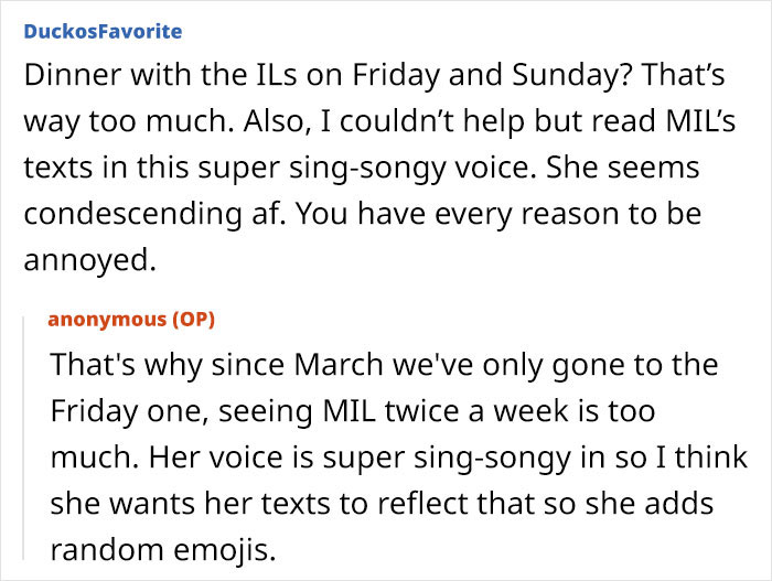 Frustrated Woman Finally Matches Her MIL's Energy, Now The Whole Family Wants An Apology Frustrated Woman Finally Matches Her MIL's Energy, Now The Whole Family Wants An Apology