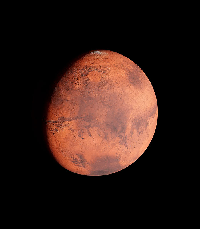 Image of the red planet, Mars, sparking a dramatic war theory about a mystery object and life on the planet. Image of the red planet, Mars, sparking a dramatic war theory about a mystery object and life on the planet.