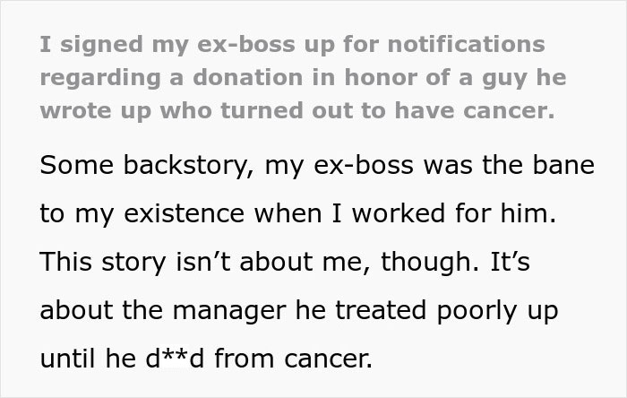 Person Can’t Grieve Late Colleague Until They Get Back At Their Toxic And Slimy Boss Person Can’t Grieve Late Colleague Until They Get Back At Their Toxic And Slimy Boss