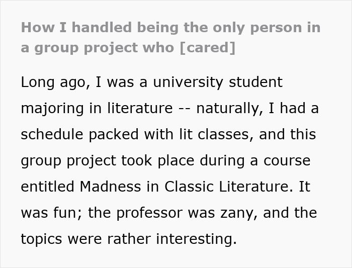 Person Has To Deal With Lazy People During Group Project, Finds The Perfect Way To Make Them Fail Person Has To Deal With Lazy People During Group Project, Finds The Perfect Way To Make Them Fail