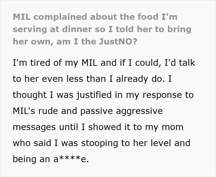 Frustrated Woman Finally Matches Her MIL's Energy, Now The Whole Family Wants An Apology Frustrated Woman Finally Matches Her MIL's Energy, Now The Whole Family Wants An Apology