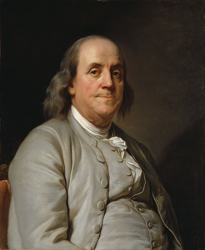 A portrait of Benjamin Franklin, a key figure in history, reflecting interesting history facts.