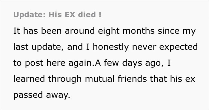 Husband Drops Everything To Help His Sick Ex Wife, Doesn't Care What His Current Wife Thinks Husband Drops Everything To Help His Sick Ex Wife, Doesn't Care What His Current Wife Thinks