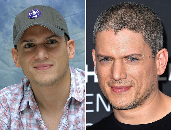 Wentworth Miller before and after, one of many stars revealed to be on the autism spectrum.