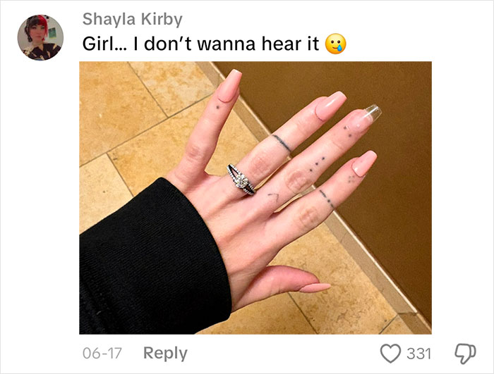 Woman Gets Engaged While Having Hot Dog Nails, Others Share Their Manicures To Make Her Feel Less Alone Woman Gets Engaged While Having Hot Dog Nails, Others Share Their Manicures To Make Her Feel Less Alone
