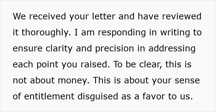 Mom's entitlement and finder's fee for long-lost money, described in a letter response. Mom's entitlement and finder's fee for long-lost money, described in a letter response.