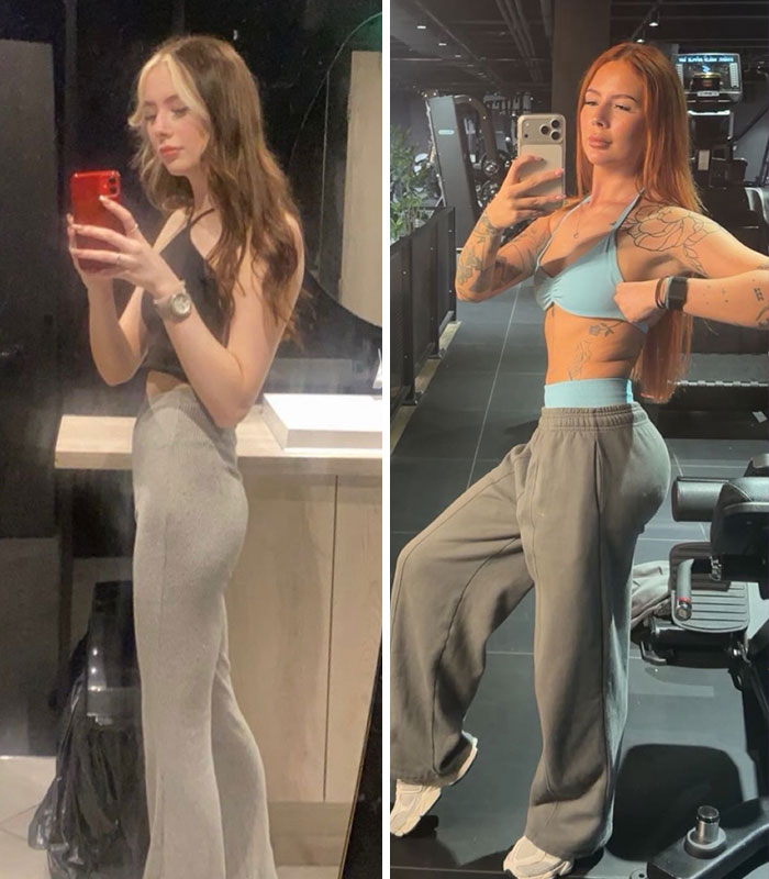 A woman showcasing a significant weight gain transformation, highlighting her journey and expert tips.