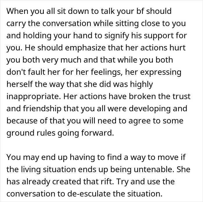 Woman Lives With Roommate In Harmony Until Her BF Moves In And Makes The Roommate Go Crazy Woman Lives With Roommate In Harmony Until Her BF Moves In And Makes The Roommate Go Crazy