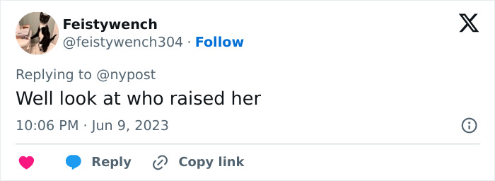 A social media comment discusses a TV actor daughter joining an adult website, addressing the nepo baby tag. A social media comment discusses a TV actor daughter joining an adult website, addressing the nepo baby tag.