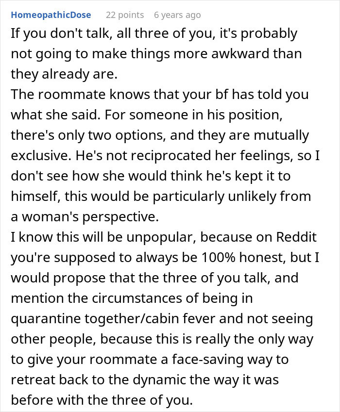 Woman Lives With Roommate In Harmony Until Her BF Moves In And Makes The Roommate Go Crazy Woman Lives With Roommate In Harmony Until Her BF Moves In And Makes The Roommate Go Crazy