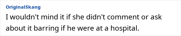 A comment about a woman tracking her son's location, saying it's fine if she doesn't comment or ask about it.
