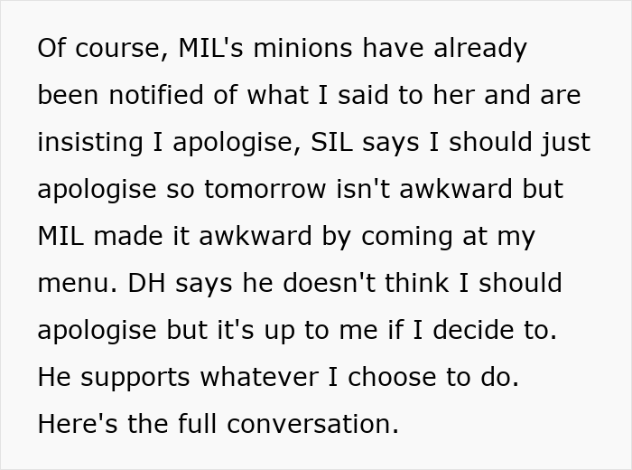 Frustrated Woman Finally Matches Her MIL's Energy, Now The Whole Family Wants An Apology Frustrated Woman Finally Matches Her MIL's Energy, Now The Whole Family Wants An Apology