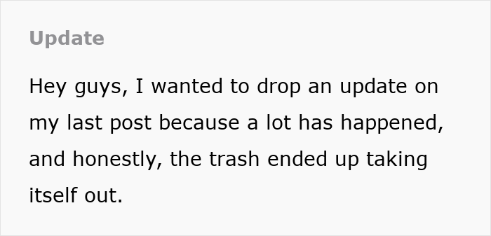 An update from a guy who refused to expose his acquaintance's cheating GF, noting things resolved.