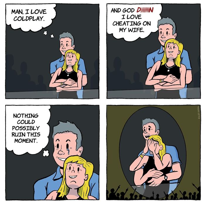 I Love Dark Humor, And These 24 Comics By Caleb Henshaw Caught Me Completely Off Guard