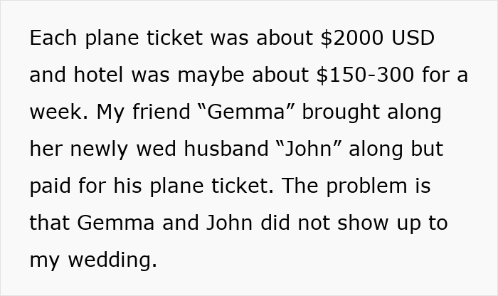 Woman Skips Best Friend's Wedding, Says It's Because She Wanted A Honeymoon, The Real Reason Is Much Worse
