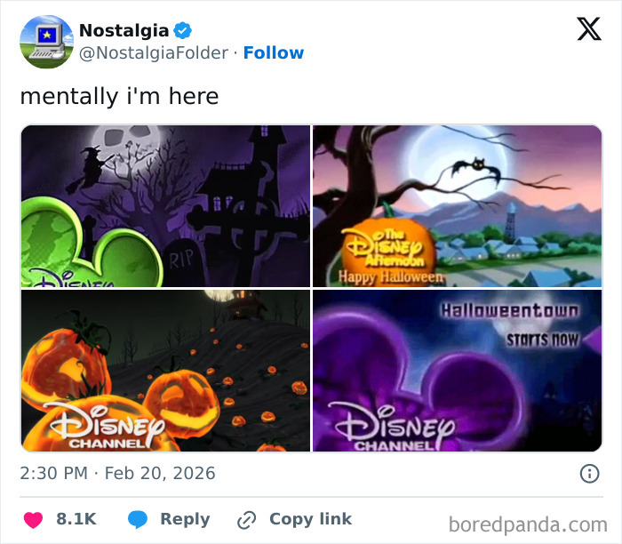 Screenshots from vintage Disney Channel Halloween specials, a nostalgic trip for many.