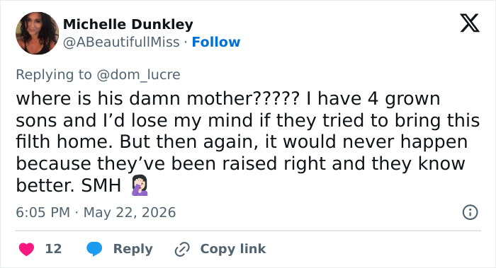 Tweet by Michelle Dunkley about Adult Star Lily Phillips and her marriage vow, commenting on the boyfriend's job. Tweet by Michelle Dunkley about Adult Star Lily Phillips and her marriage vow, commenting on the boyfriend's job.