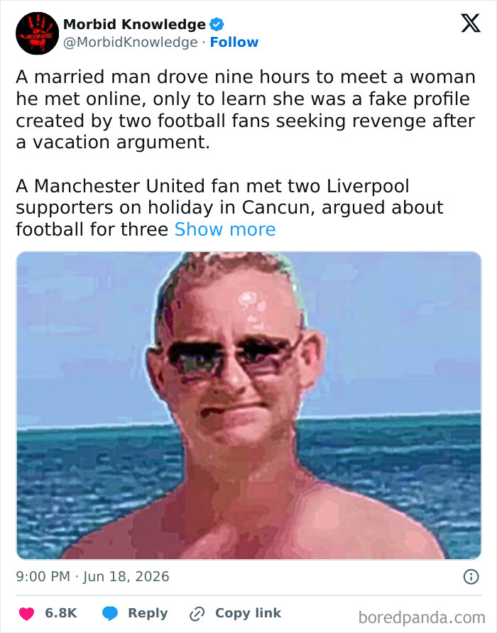 A man looking sad in a picture for morbid and sad stories.