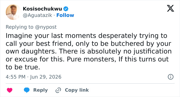 A tweet by Kosisochukwu about a mom-of-five and the brutal attack by smiling sisters.
