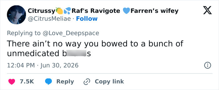 Screenshot of a tweet from a Love and Deepspace RPG player criticizing the game for canceling a new love interest. Screenshot of a tweet from a Love and Deepspace RPG player criticizing the game for canceling a new love interest.