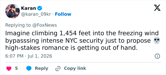 Empire State Building Daredevils Expose Security Lapse After Scaling 1,454-Foot Antenna To Hang "Cringe" Flag