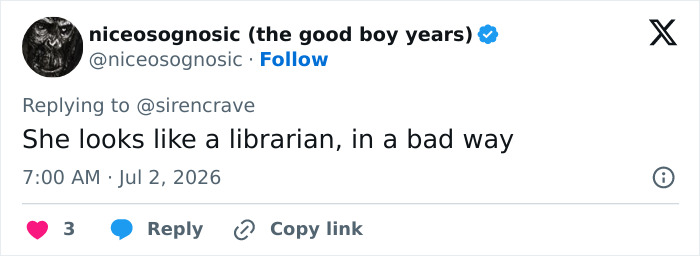 Screenshot of a fan's tweet negatively commenting on Millie Bobby Brown's look, amid fans' anger at her sheer style. Screenshot of a fan's tweet negatively commenting on Millie Bobby Brown's look, amid fans' anger at her sheer style.