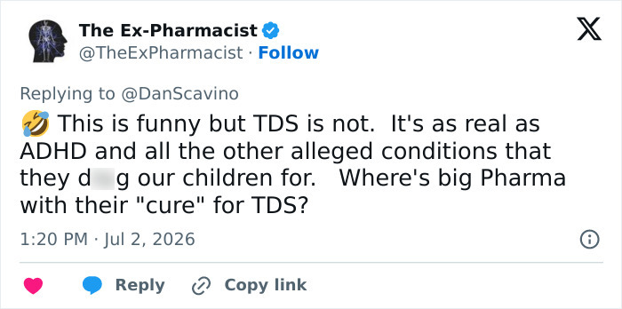 A social media post about Trump, video, and diagnosing celebrities with derangement syndrome. A social media post about Trump, video, and diagnosing celebrities with derangement syndrome.