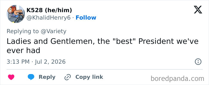 A social media post about Trump's unhinged video with him as a doctor diagnosing celebrities with derangement syndrome. A social media post about Trump's unhinged video with him as a doctor diagnosing celebrities with derangement syndrome.