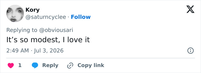 Supportive tweet praising modesty of Kim Kardashian micro bikini Supportive tweet praising modesty of Kim Kardashian micro bikini