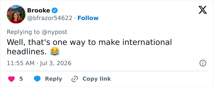 A tweet by Brooke reacting to the controversial case of the 14-year-old boy terrorizing tourists. A tweet by Brooke reacting to the controversial case of the 14-year-old boy terrorizing tourists.