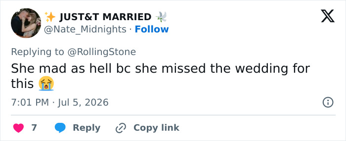 A tweet by JUST&T MARRIED reads: She mad as hell bc she missed the wedding for this. A plastic surgeon discusses Adele's appearance. A tweet by JUST&T MARRIED reads: She mad as hell bc she missed the wedding for this. A plastic surgeon discusses Adele's appearance.