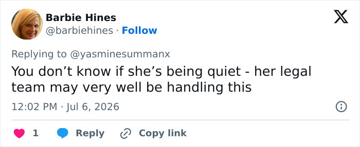 Fans discuss disappointment with Taylor Swift during her wedding, suggesting her legal team is handling the situation. Fans discuss disappointment with Taylor Swift during her wedding, suggesting her legal team is handling the situation.