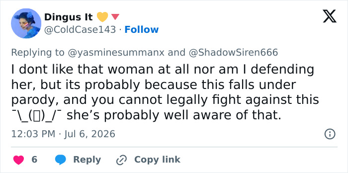Fans discuss disappointment with Taylor Swift during her wedding, mentioning legalities of trolling and parody. Fans discuss disappointment with Taylor Swift during her wedding, mentioning legalities of trolling and parody.