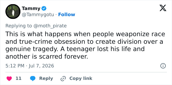 A social media post referencing Nolan Wells last moments and racial tensions from friends reactions. A social media post referencing Nolan Wells last moments and racial tensions from friends reactions.