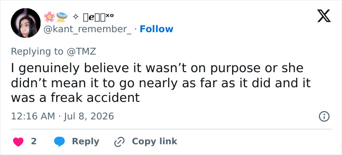 A social media comment about Mackenzie Shirilla, whose prison selfie stirred controversy, and her victim's family. A social media comment about Mackenzie Shirilla, whose prison selfie stirred controversy, and her victim's family.